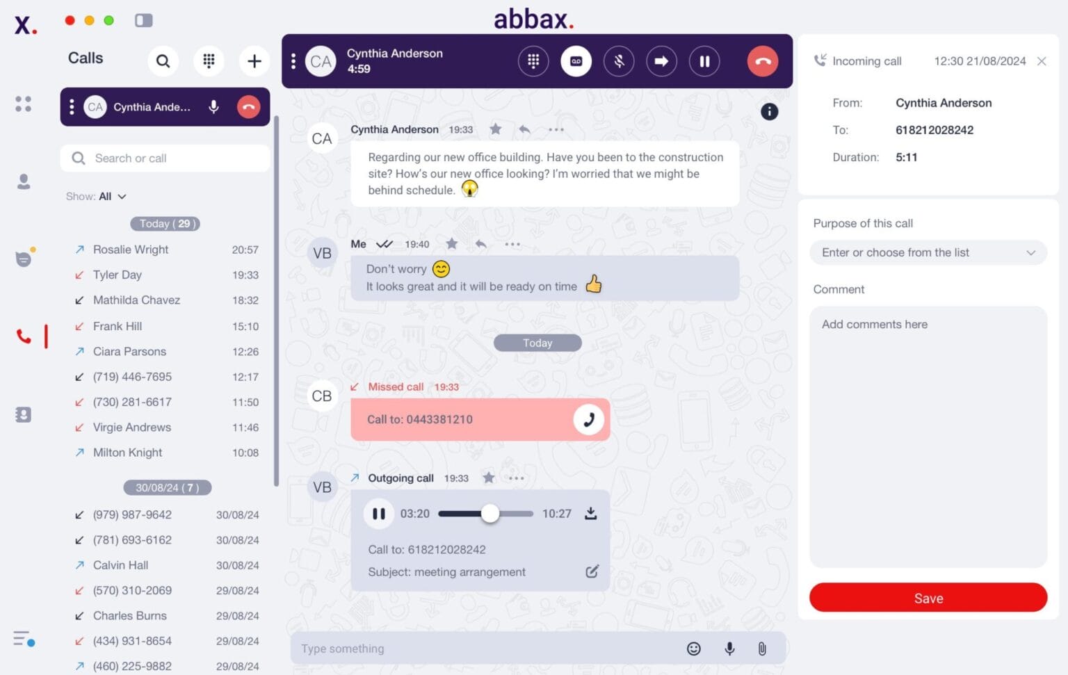 Contact center agent workspace